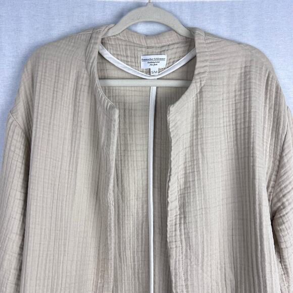 Hammacher Schlemmer Top Soft Touch Turkish Cotton Gauze Kimono Cardigan Capsule - Picture 2 of 6